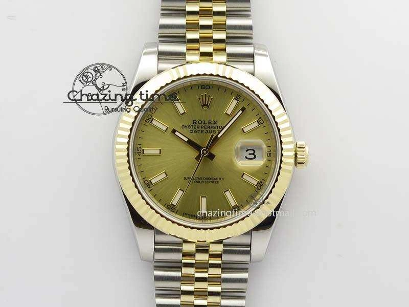 DateJust 41mm 126333 Noob 1:1 Best Edition YG Wrapped YG Dial On SS YG Jubilee Bracelet A3235