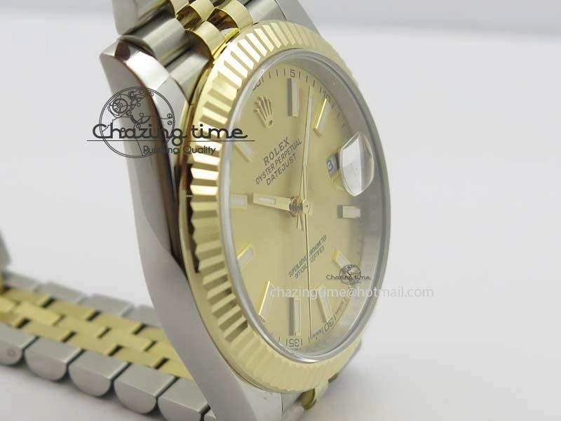 DateJust 41mm 126333 Noob 1:1 Best Edition YG Wrapped YG Dial On SS YG Jubilee Bracelet A3235