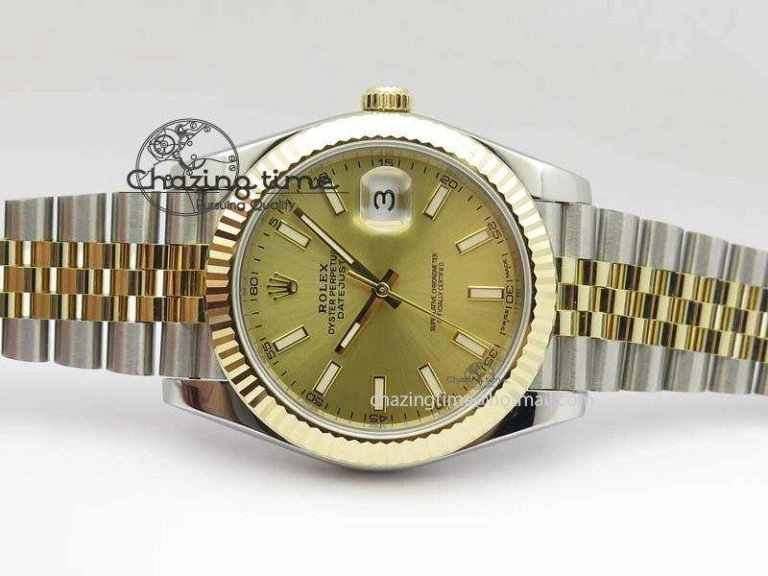 DateJust 41mm 126333 Noob 1:1 Best Edition YG Wrapped YG Dial On SS YG Jubilee Bracelet A3235