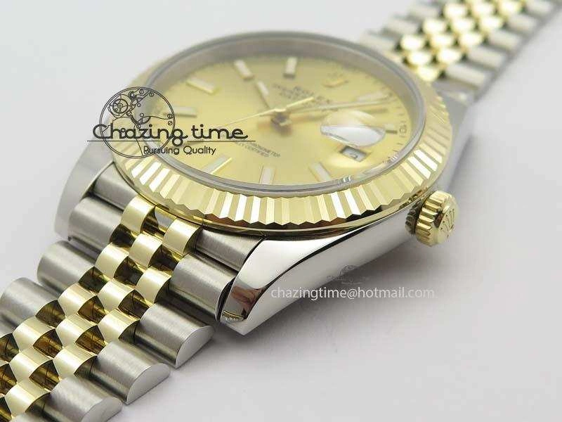 DateJust 41mm 126333 Noob 1:1 Best Edition YG Wrapped YG Dial On SS YG Jubilee Bracelet A3235