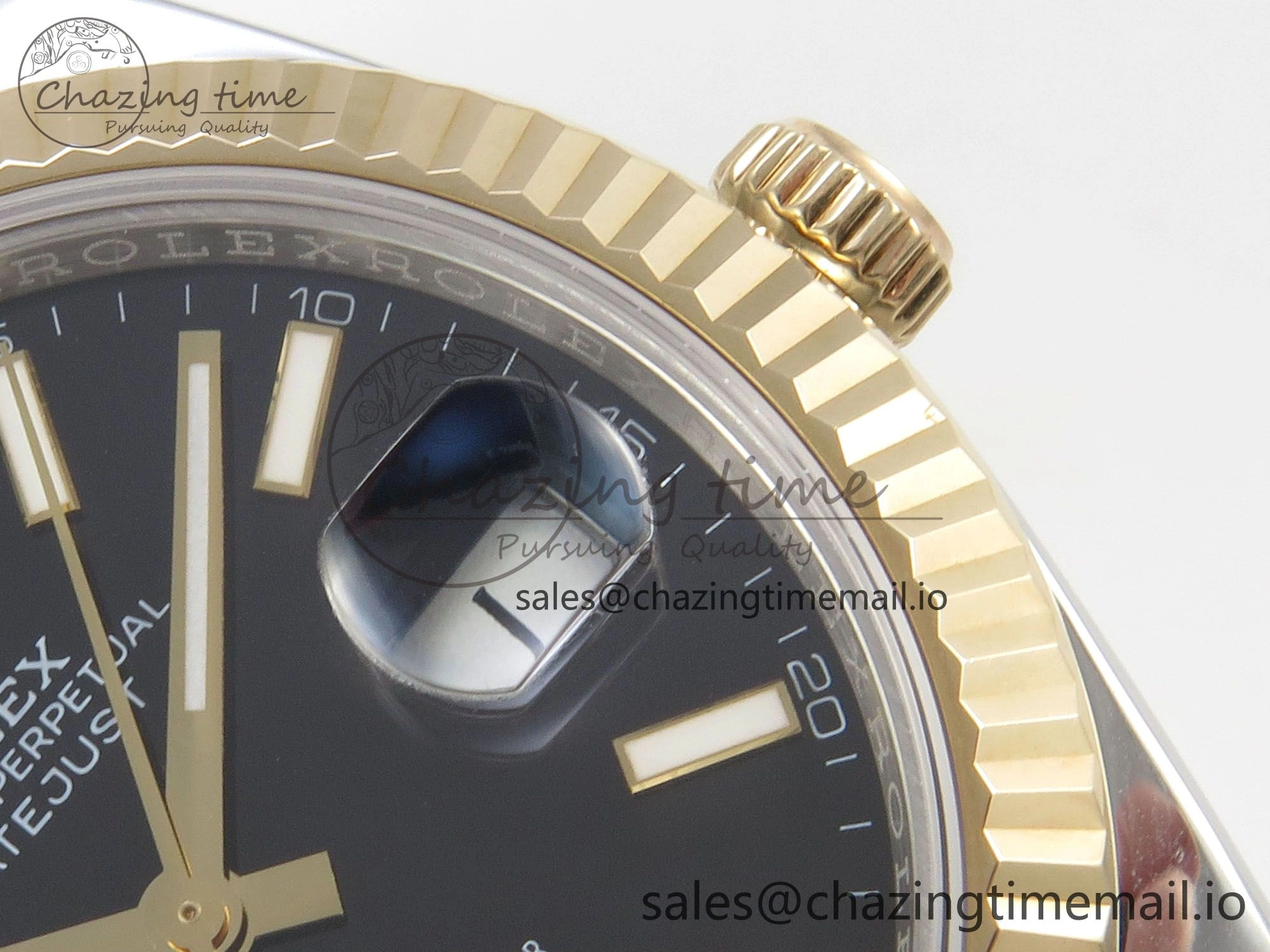 DateJust 41mm 126333 SS YG 3EF 1:1 Best Edition Black Dial on SS Jubilee Bracelet A3235