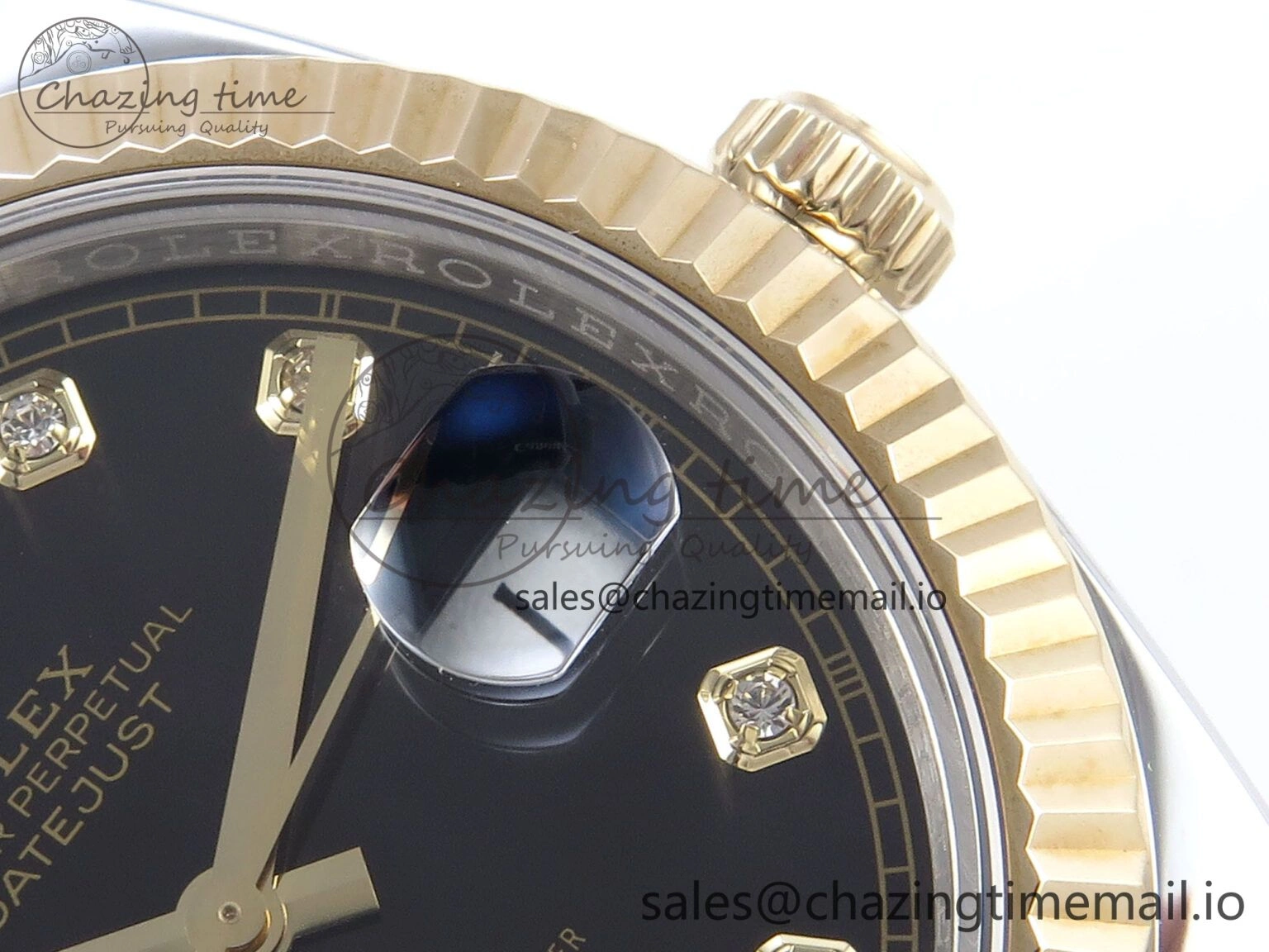 DateJust 41mm 126333 SS YG 3EF 1:1 Best Edition Black Diamond Dial on SS YG Jubilee Bracelet SA3235