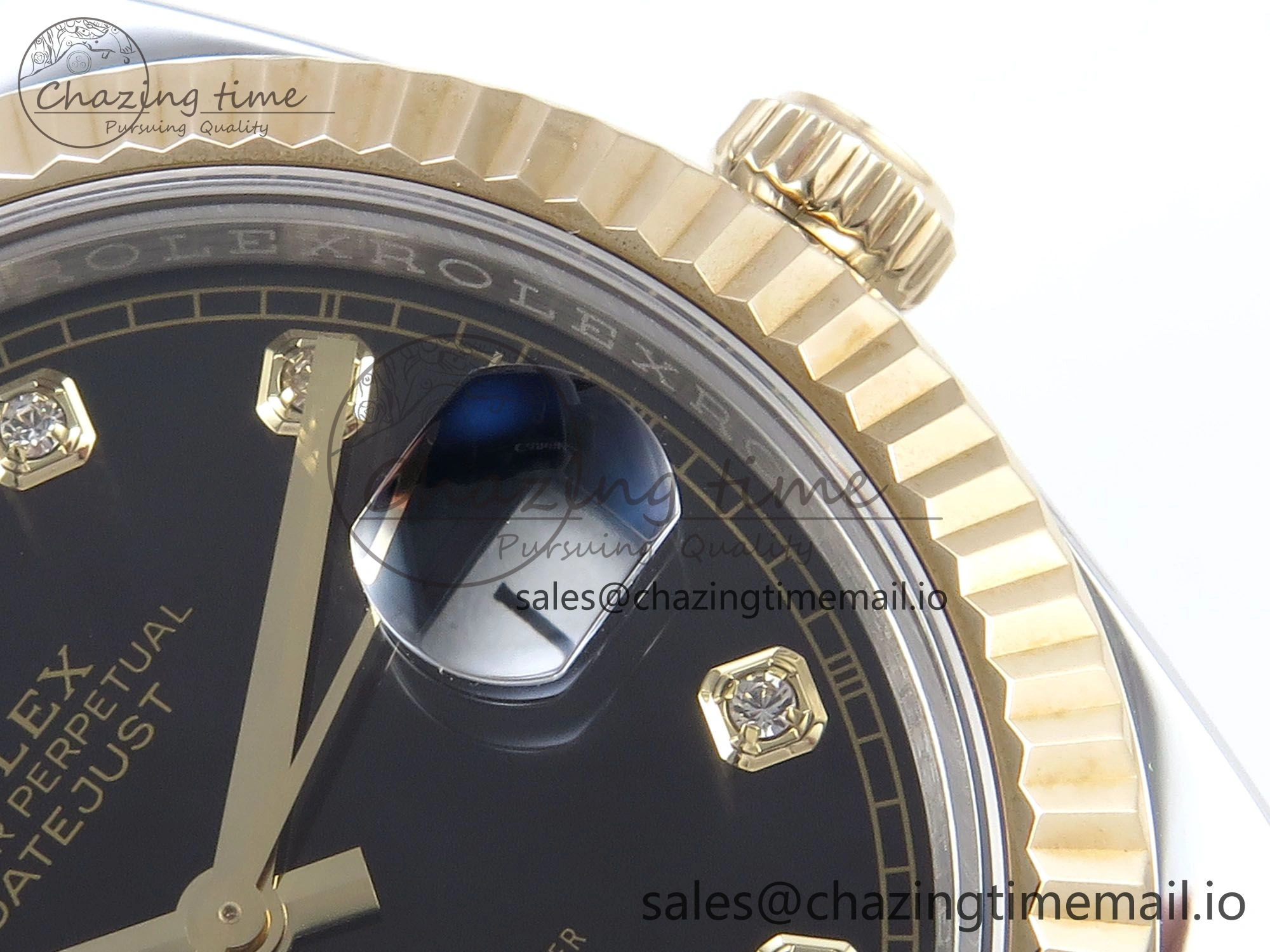 DateJust 41mm 126333 SS YG 3EF 1:1 Best Edition Black Diamond Dial on SS YG Jubilee Bracelet SA3235