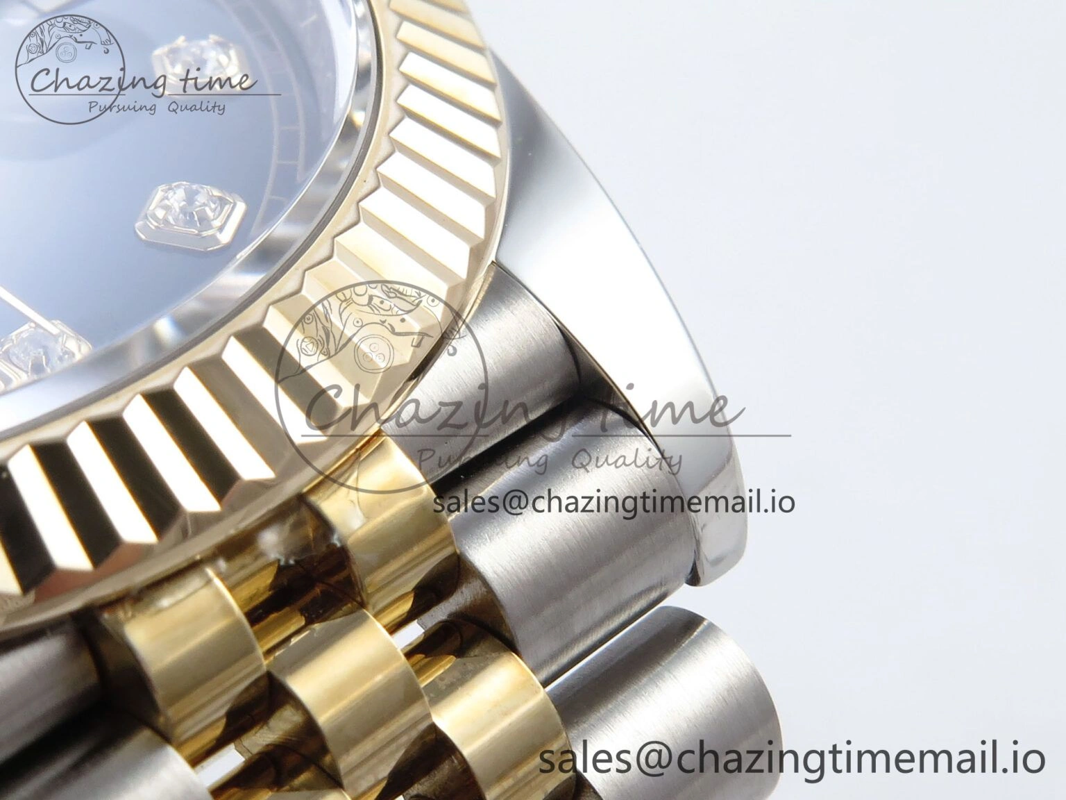 DateJust 41mm 126333 SS YG 3EF 1:1 Best Edition Black Diamond Dial on SS YG Jubilee Bracelet SA3235