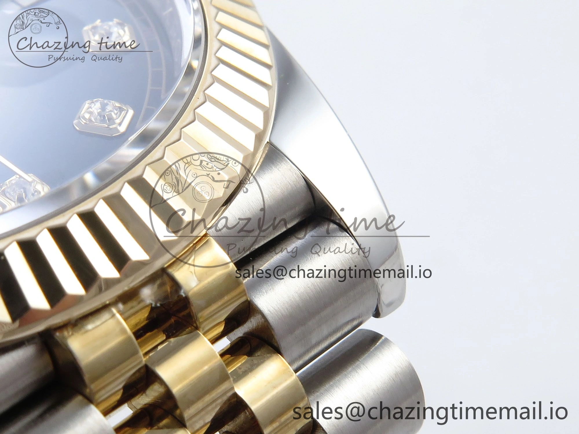 DateJust 41mm 126333 SS YG 3EF 1:1 Best Edition Black Diamond Dial on SS YG Jubilee Bracelet SA3235