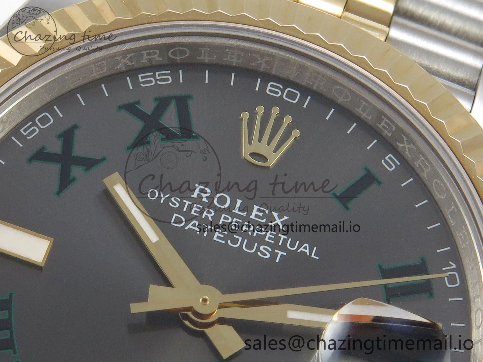 DateJust 41mm 126333 SS YG 3EF 1:1 Best Edition Gray Roman Dial on SS YG Jubilee Bracelet SA3235