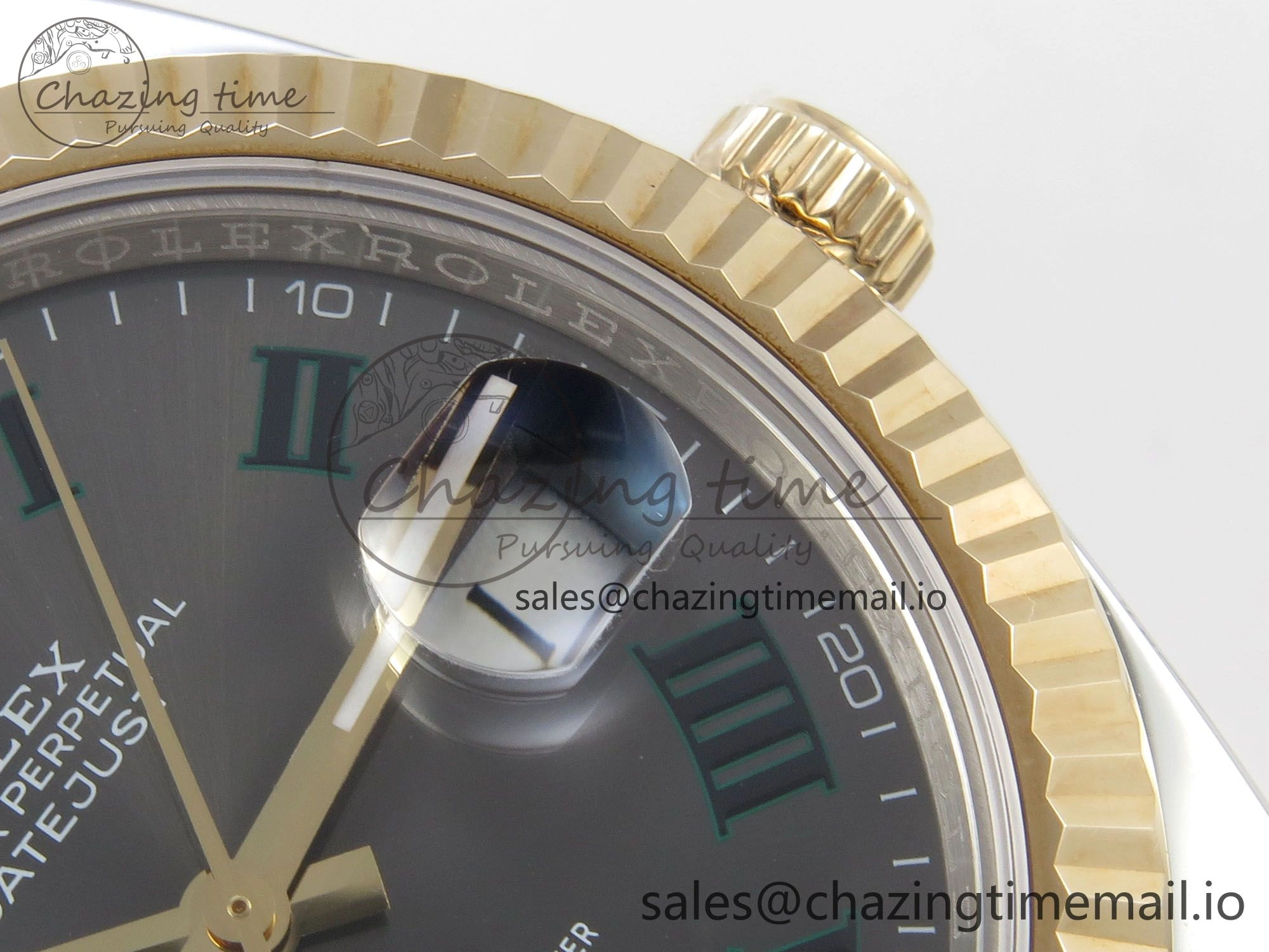 DateJust 41mm 126333 SS YG 3EF 1:1 Best Edition Gray Roman Dial on SS YG Jubilee Bracelet SA3235