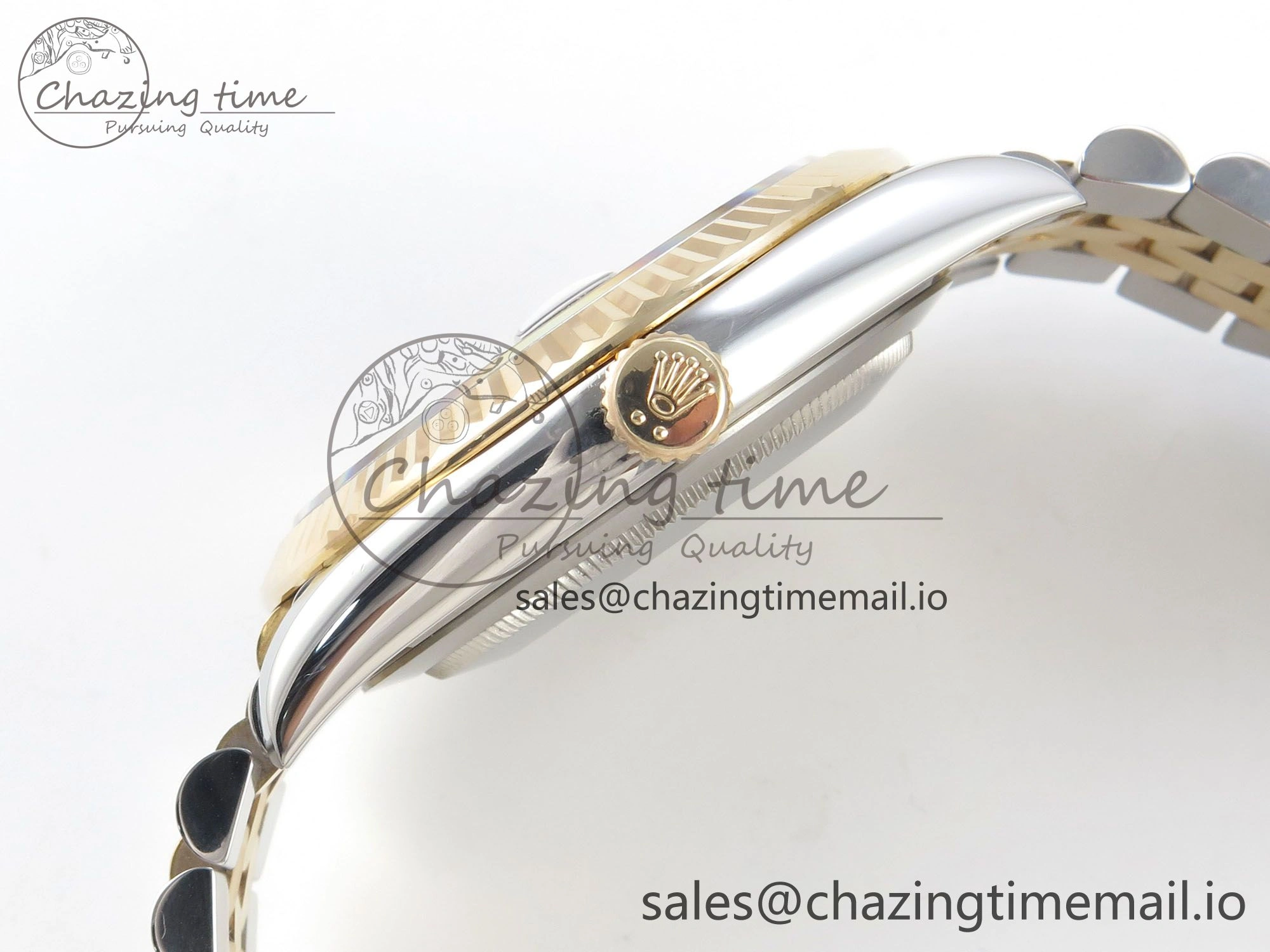 DateJust 41mm 126333 SS YG 3EF 1:1 Best Edition Gray Roman Dial on SS YG Jubilee Bracelet SA3235