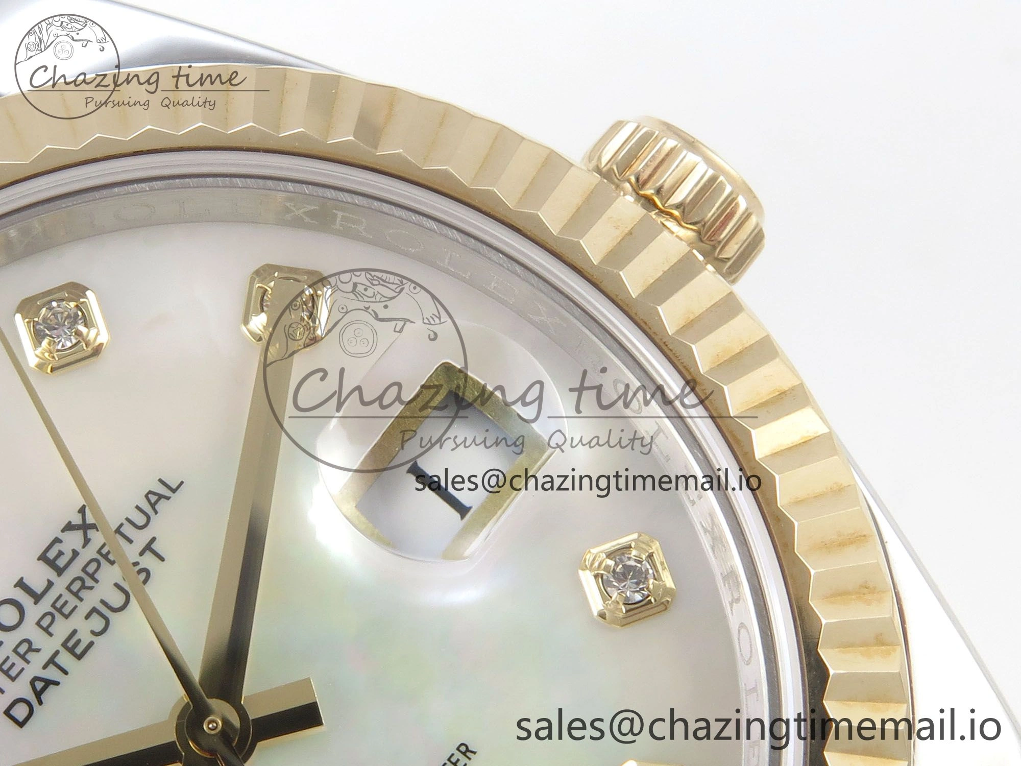 DateJust 41mm 126333 SS YG 3EF 1:1 Best Edition White MOP Diamond Dial on SS YG Jubilee Bracelet SA3235
