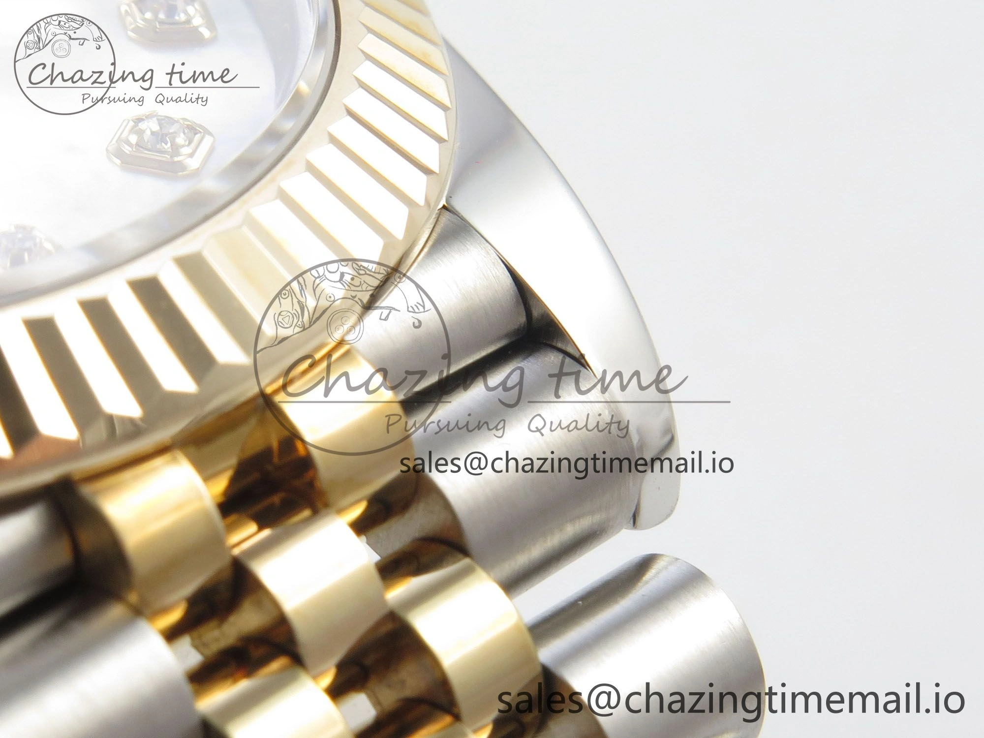 DateJust 41mm 126333 SS YG 3EF 1:1 Best Edition White MOP Diamond Dial on SS YG Jubilee Bracelet SA3235