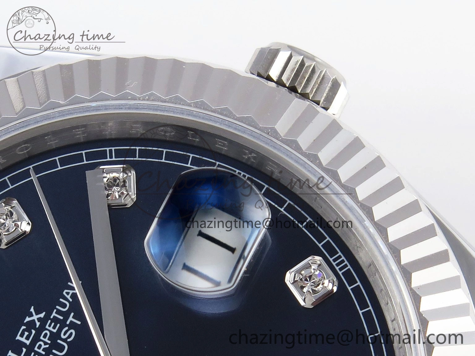 DateJust 41mm 126334 904 SS ARF 1:1 Best Edition Blue Dial Diamonds Markers on Jubilee Bracelet SH3235