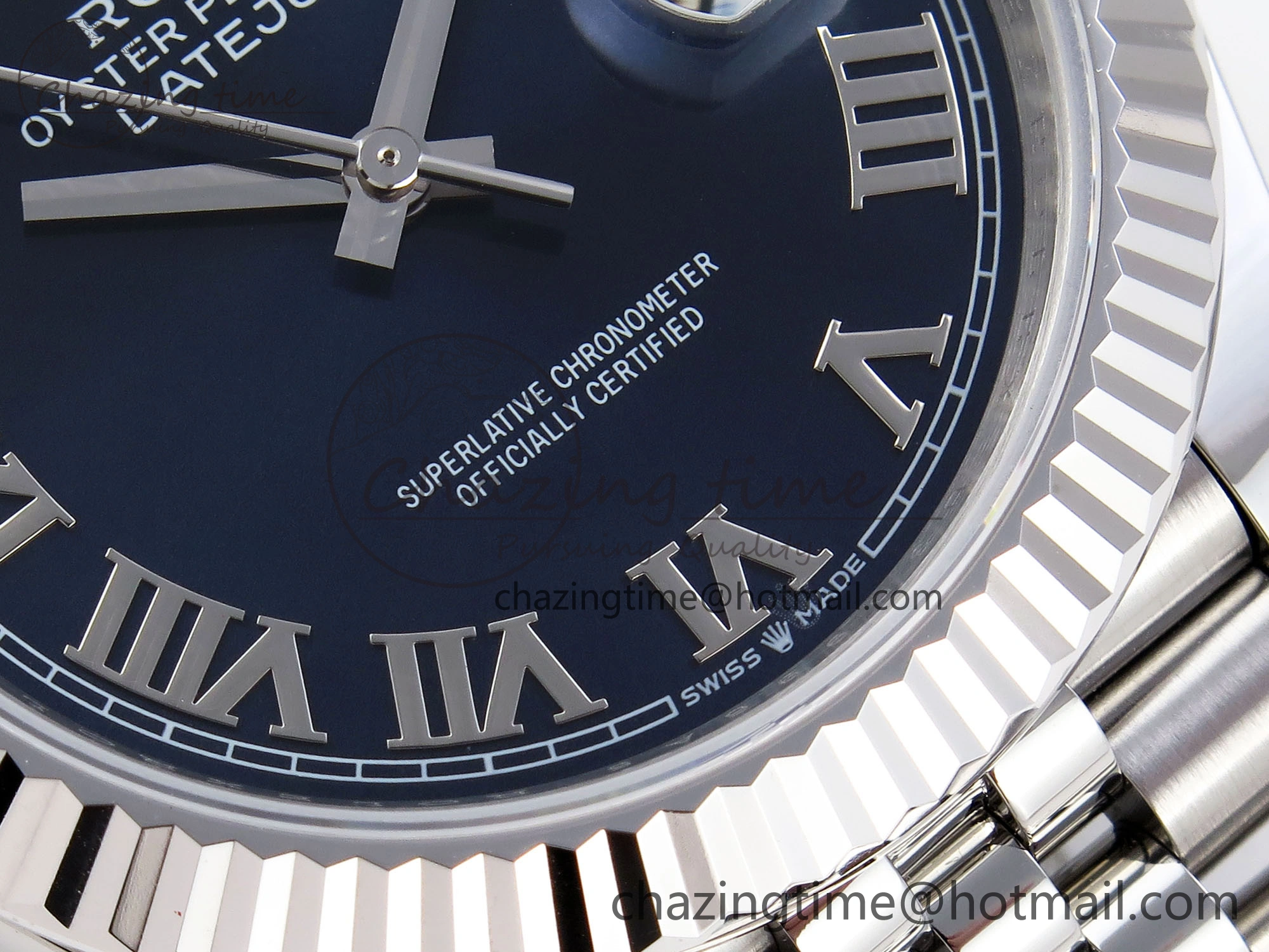 DateJust 41mm 126334 904 SS ARF 1:1 Best Edition Blue Dial Roman Markers on Jubilee Bracelet SH3235