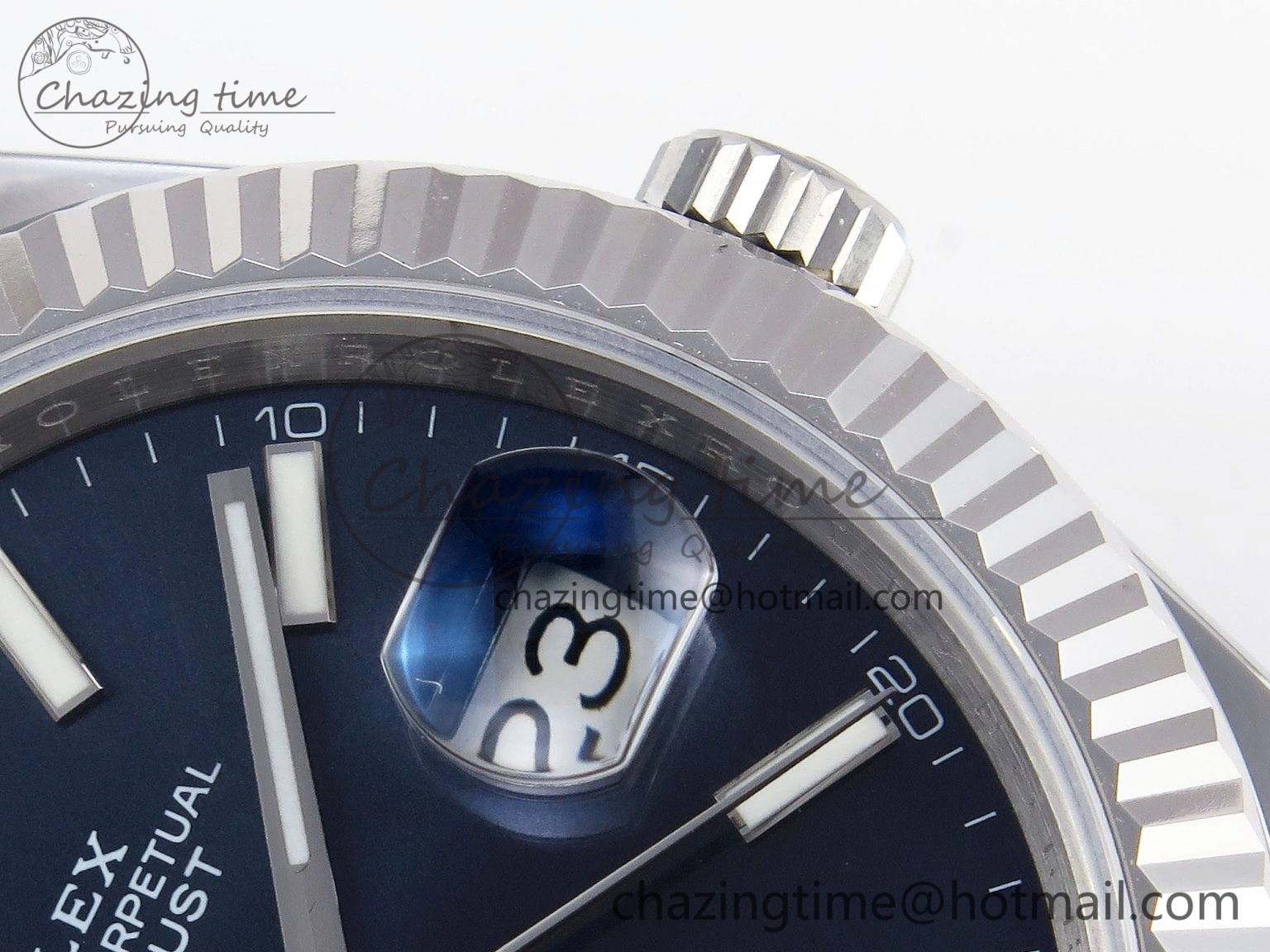 DateJust 41mm 126334 904 SS ARF 1:1 Best Edition Blue Dial Sticks Markers on Jubilee Bracelet SH3235