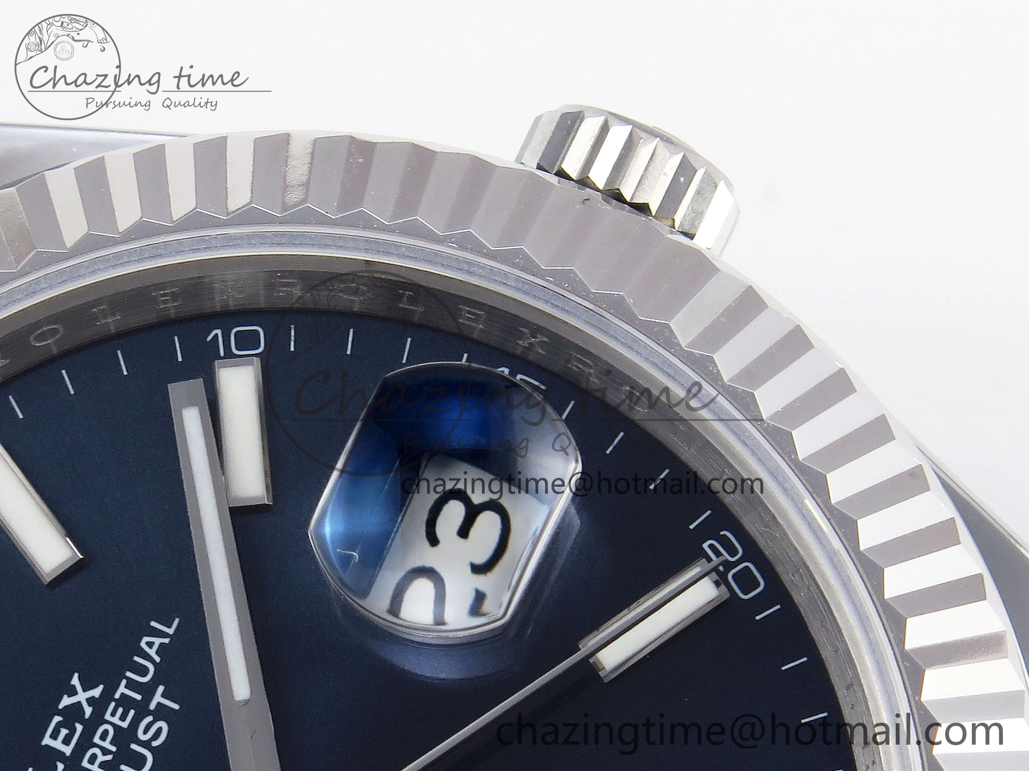 DateJust 41mm 126334 904 SS ARF 1:1 Best Edition Blue Dial Sticks Markers on Jubilee Bracelet SH3235
