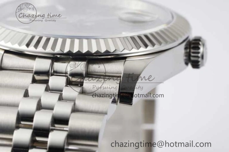 DateJust 41mm 126334 DIWF 1:1 Best Edition 904L Steel Green Fluted Dial on Jubilee Bracelet SA3235