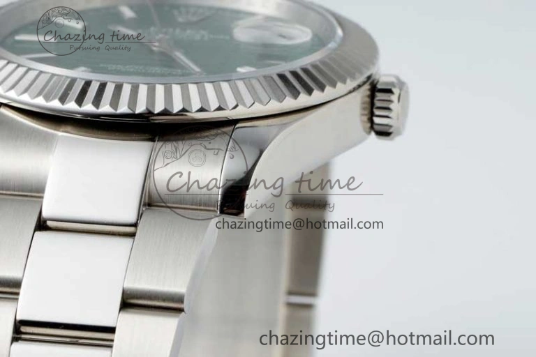 DateJust 41mm 126334 DIWF 1:1 Best Edition 904L Steel Green Fluted Dial on Oyster Bracelet SA3235