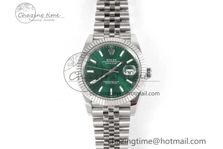 DateJust 41mm 126334 DIWF 1:1 Best Edition 904L Steel Green Sunburst Dial on Jubilee Bracelet SA3235
