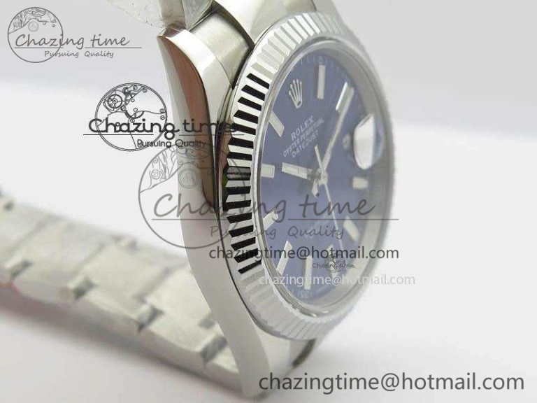 DateJust 41mm 126334 Noob 1:1 Best Edition Fluted Bezel Blue Dial On SS Oyster Bracelet A3235