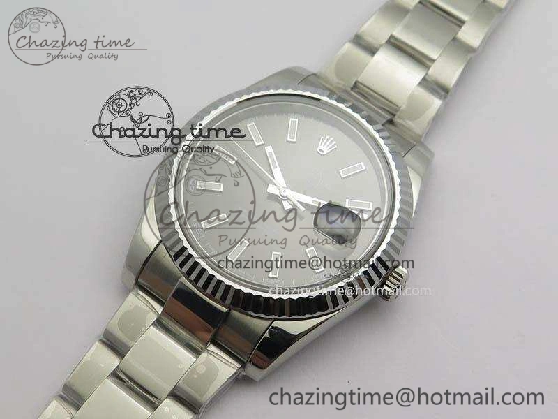 DateJust 41mm 126334 Noob 1:1 Best Edition Fluted Bezel Gray Dial On SS Oyster Bracelet A3235