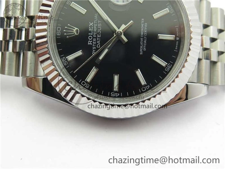 DateJust 41mm 126334 SS BP Maker 1:1 Best Edition New Version Black Dial on Jubilee Bracelet