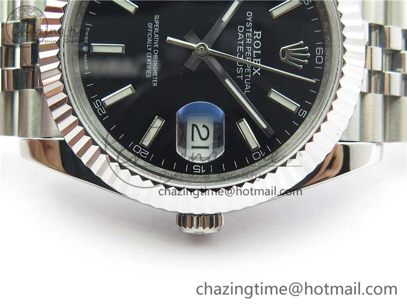 DateJust 41mm 126334 SS BP Maker 1:1 Best Edition New Version Black Dial on Jubilee Bracelet