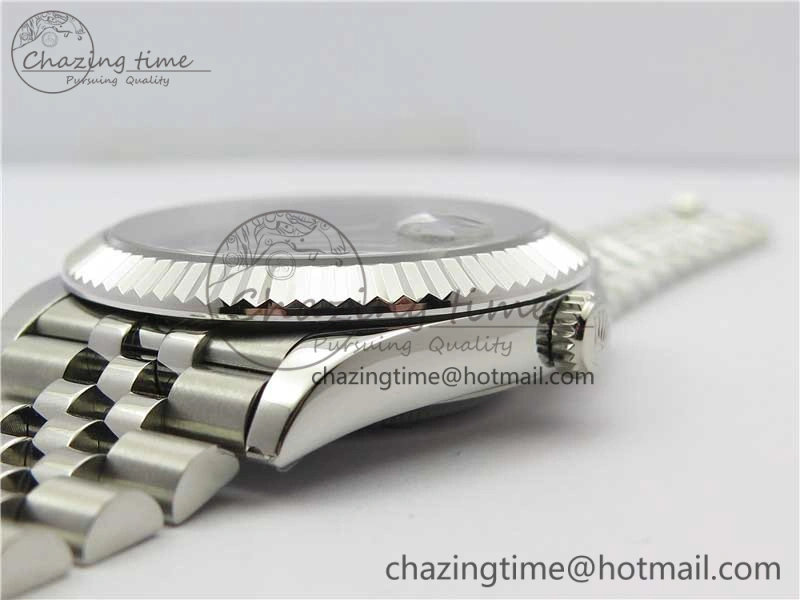 DateJust 41mm 126334 SS BP Maker 1:1 Best Edition New Version Black Roman Dial on Jubilee Bracelet