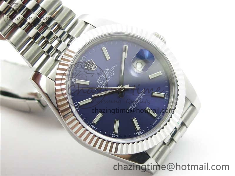 DateJust 41mm 126334 SS BP Maker 1:1 Best Edition New Version Blue Dial on Jubilee Bracelet