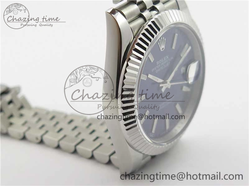 DateJust 41mm 126334 SS BP Maker 1:1 Best Edition New Version Blue Dial on Jubilee Bracelet