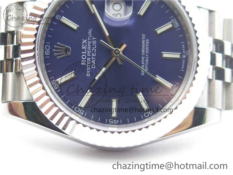 DateJust 41mm 126334 SS BP Maker 1:1 Best Edition New Version Blue Dial on Jubilee Bracelet