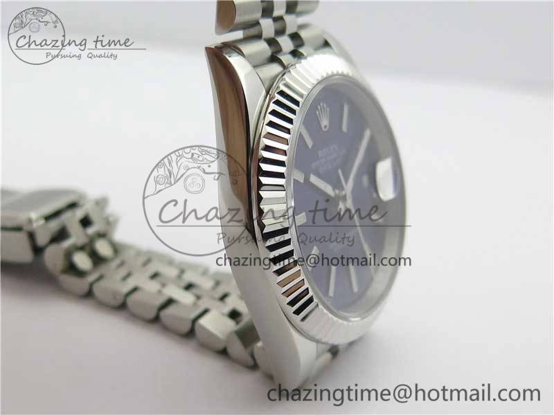 DateJust 41mm 126334 SS BP Maker 1:1 Best Edition New Version Blue Dial on Jubilee Bracelet