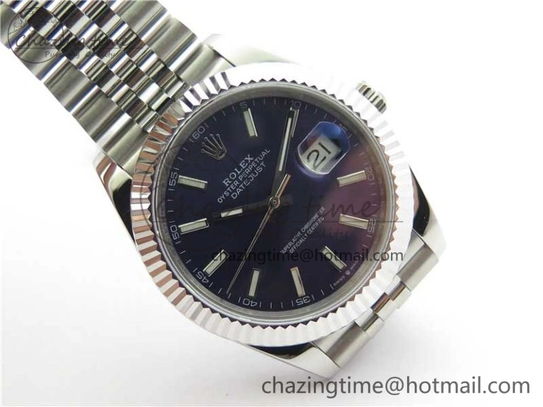 DateJust 41mm 126334 SS BP Maker 1:1 Best Edition New Version Blue Dial on Jubilee Bracelet