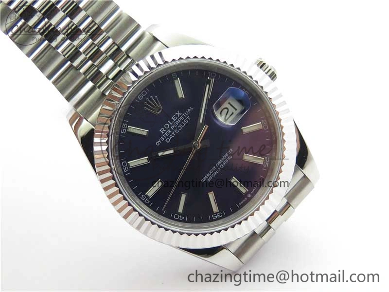 DateJust 41mm 126334 SS BP Maker 1:1 Best Edition New Version Blue Dial on Jubilee Bracelet