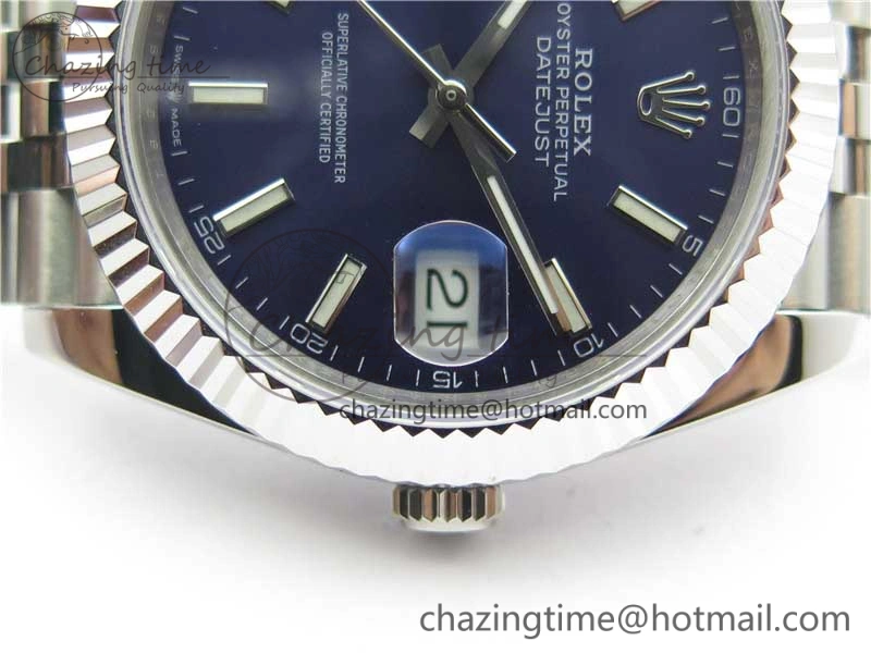 DateJust 41mm 126334 SS BP Maker 1:1 Best Edition New Version Blue Dial on Jubilee Bracelet