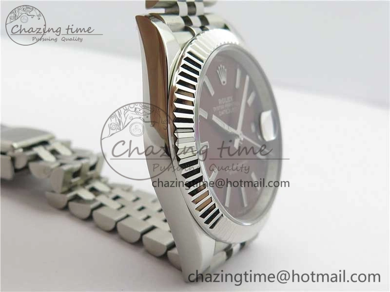 DateJust 41mm 126334 SS BP Maker 1:1 Best Edition New Version Brown Dial on Jubilee Bracelet