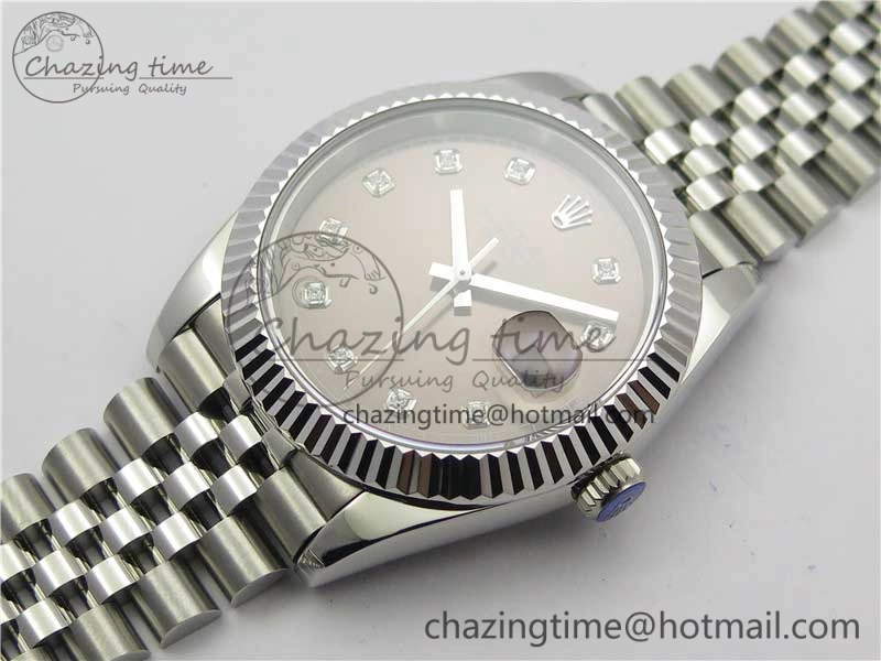 DateJust 41mm 126334 SS BP Maker 1:1 Best Edition New Version Gray Crystal Dial on Jubilee Bracelet