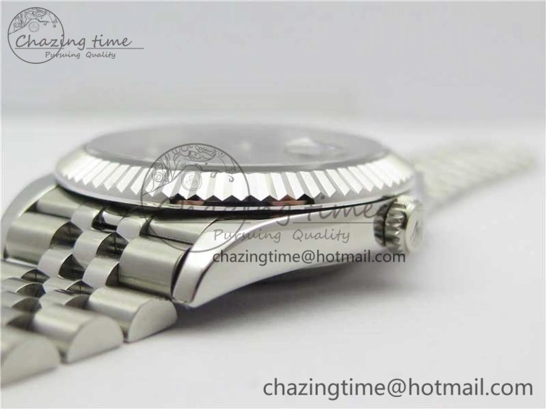 DateJust 41mm 126334 SS BP Maker 1:1 Best Edition New Version Gray Crystal Dial on Jubilee Bracelet