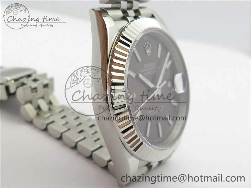 DateJust 41mm 126334 SS BP Maker 1:1 Best Edition New Version Gray Dial on Jubilee Bracelet