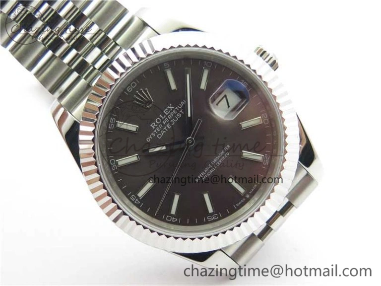 DateJust 41mm 126334 SS BP Maker 1:1 Best Edition New Version Gray Dial on Jubilee Bracelet