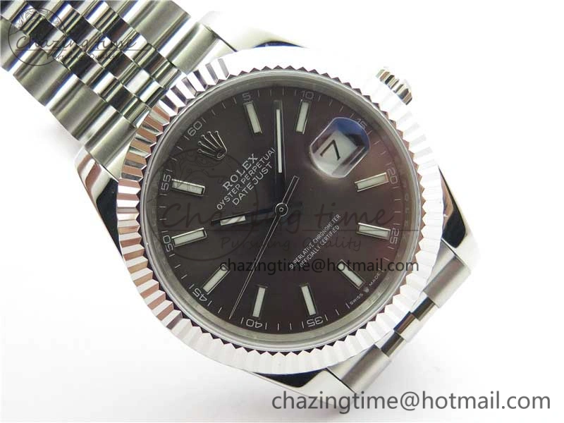 DateJust 41mm 126334 SS BP Maker 1:1 Best Edition New Version Gray Dial on Jubilee Bracelet