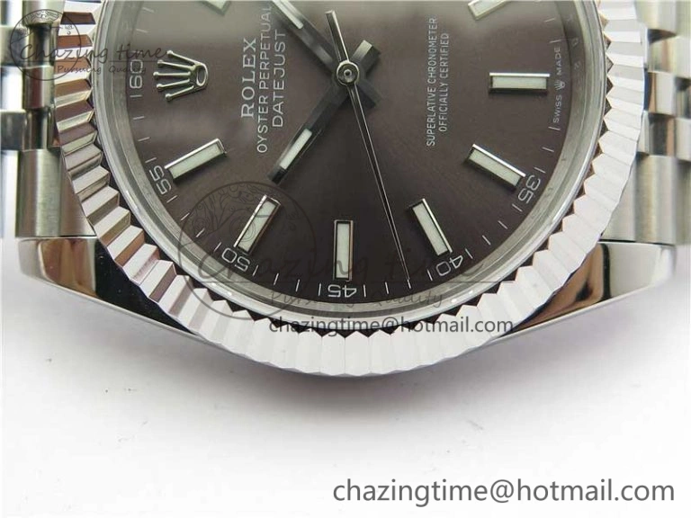 DateJust 41mm 126334 SS BP Maker 1:1 Best Edition New Version Gray Dial on Jubilee Bracelet