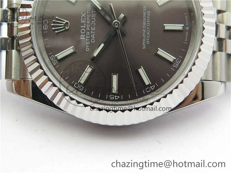 DateJust 41mm 126334 SS BP Maker 1:1 Best Edition New Version Gray Dial on Jubilee Bracelet