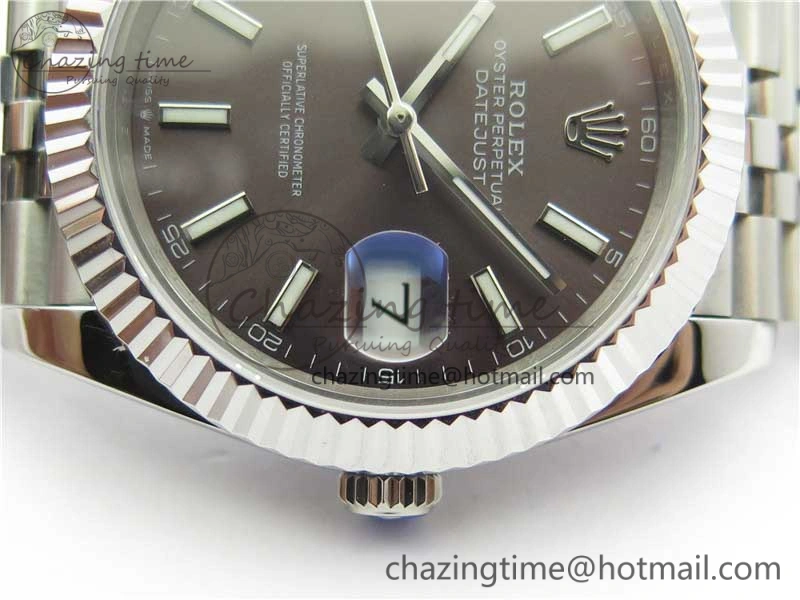 DateJust 41mm 126334 SS BP Maker 1:1 Best Edition New Version Gray Dial on Jubilee Bracelet