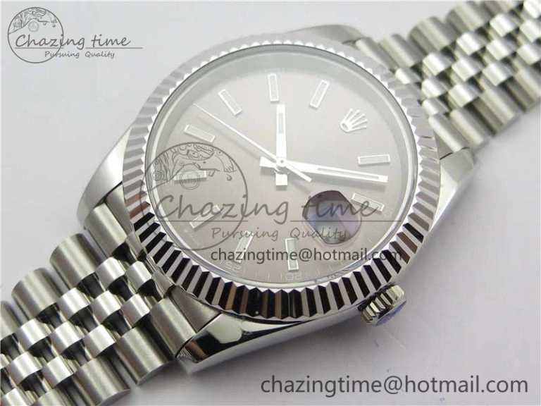 DateJust 41mm 126334 SS BP Maker 1:1 Best Edition New Version Gray Dial on Jubilee Bracelet