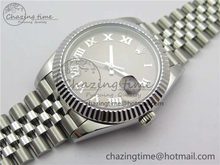 DateJust 41mm 126334 SS BP Maker 1:1 Best Edition New Version Gray Roman Dial on Jubilee Bracelet