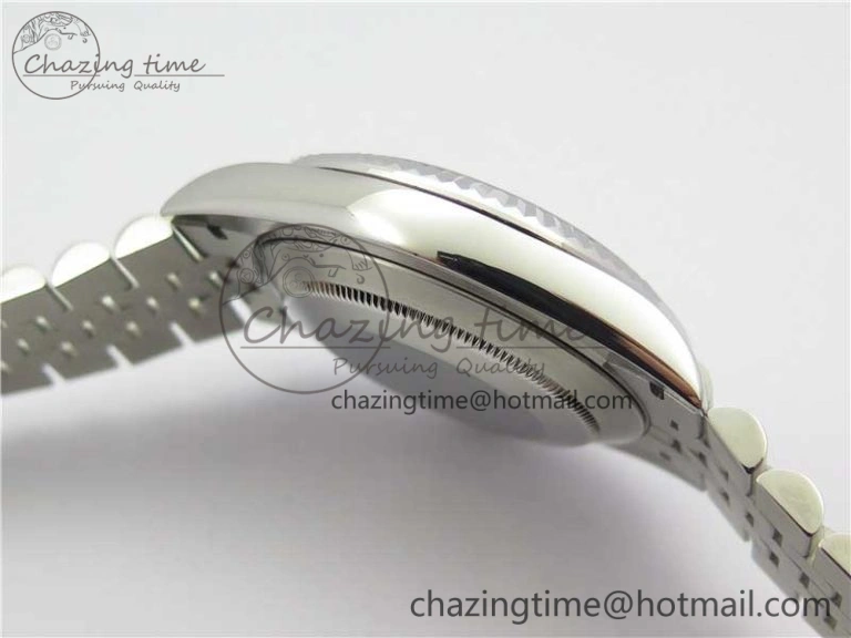 DateJust 41mm 126334 SS BP Maker 1:1 Best Edition New Version Gray Green Roman Dial on Jubilee Bracelet
