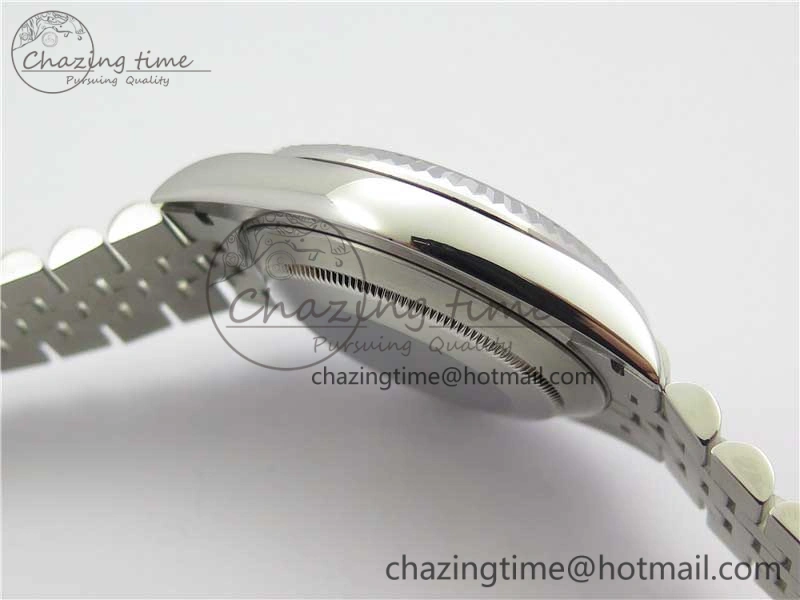 DateJust 41mm 126334 SS BP Maker 1:1 Best Edition New Version Gray Green Roman Dial on Jubilee Bracelet