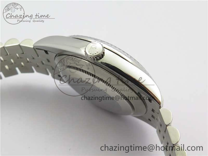 DateJust 41mm 126334 SS BP Maker 1:1 Best Edition New Version Gray Green Roman Dial on Jubilee Bracelet