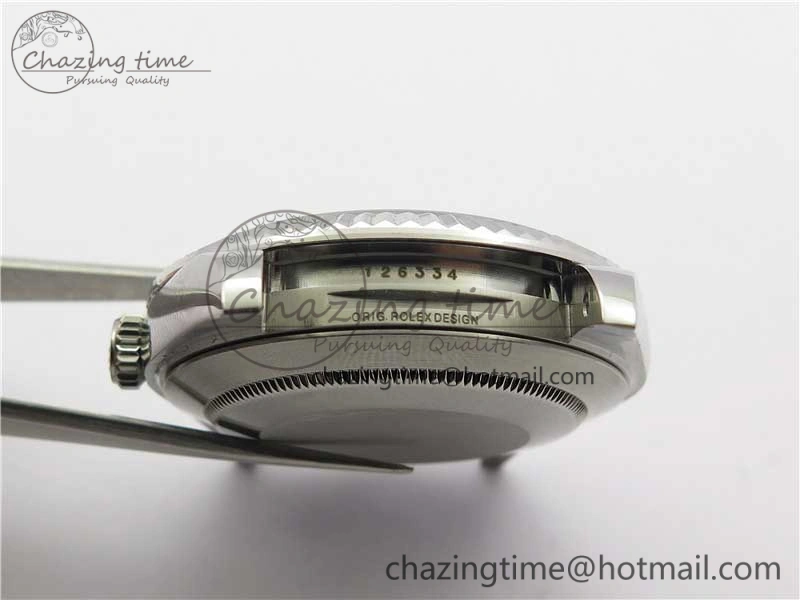 DateJust 41mm 126334 SS BP Maker 1:1 Best Edition New Version Gray Green Roman Dial on Jubilee Bracelet