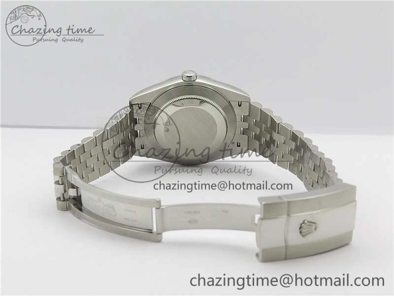 DateJust 41mm 126334 SS BP Maker 1:1 Best Edition New Version Gray Green Roman Dial on Jubilee Bracelet