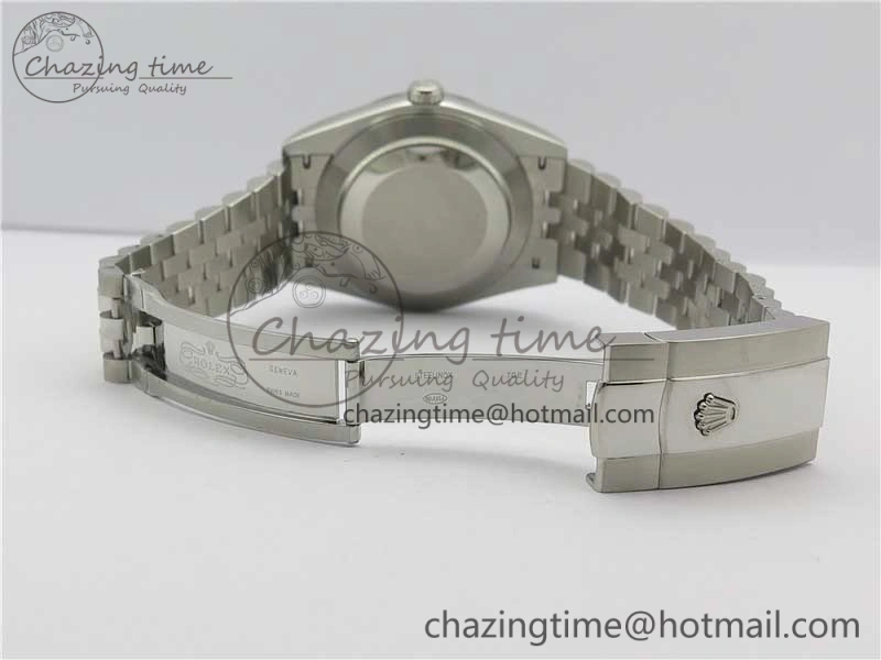 DateJust 41mm 126334 SS BP Maker 1:1 Best Edition New Version Gray Green Roman Dial on Jubilee Bracelet